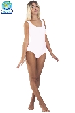 BODY IN LYCRA SMANICATO BIANCO DONNA